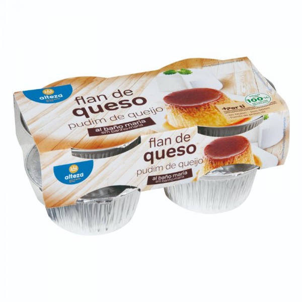 FLAN ALTEZA QUESO PACK 4 UNDS X 100 GRS