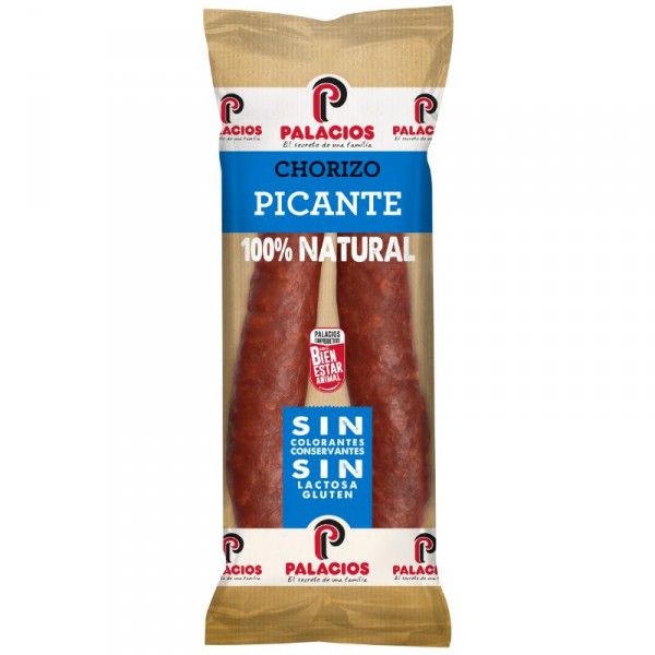 CHORIZO PALACIOS EXTRA PICANTE 250 GRS