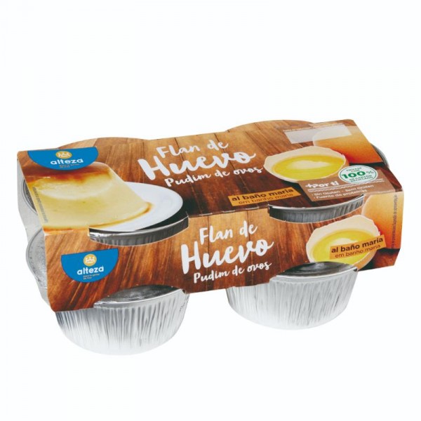 FLAN ALTEZA HUEVO PACK 4 UNDS X 100 GRS