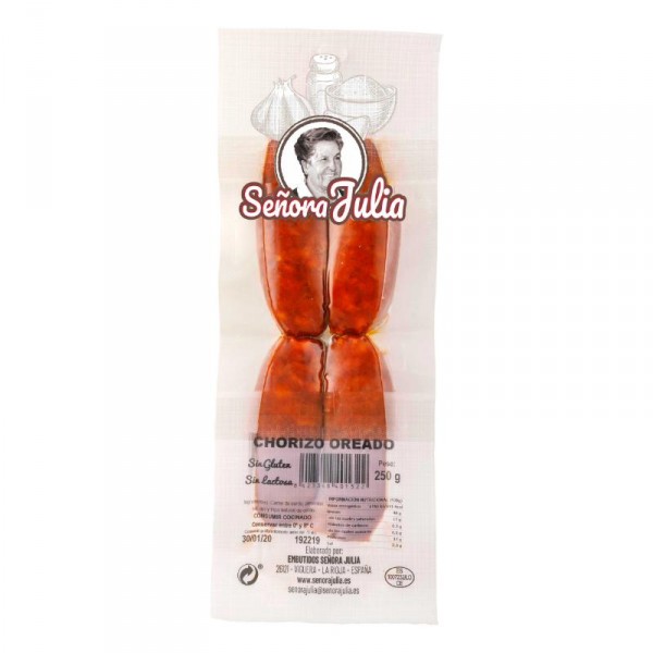 CHORIZO SEÑORA JULIA OREADO 250 GRS