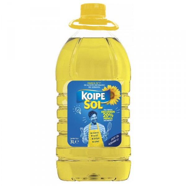 ACEITE KOIPESOL GIRASOL 3 LITROS.