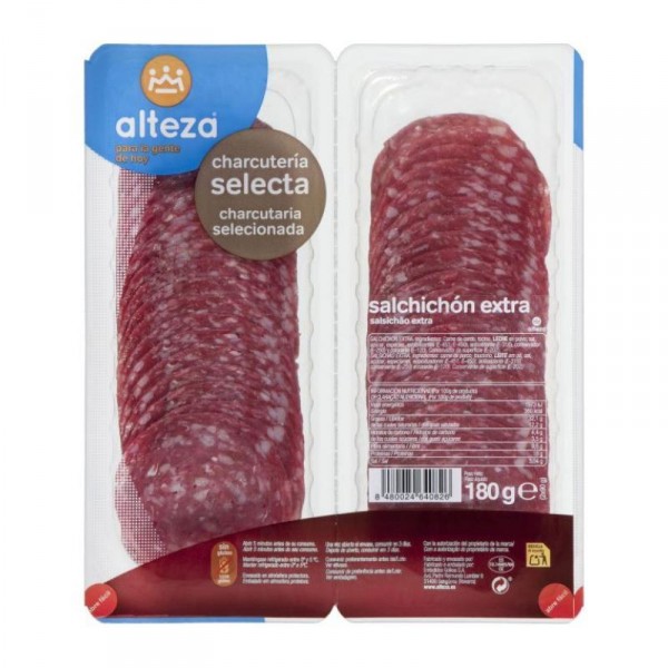 SALCHICHON ALTEZA EXTRA PACK 2 UNDS X 90 GRS