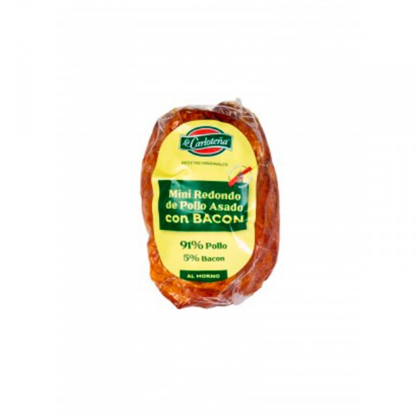 MINI REDONDO LA CARLOTEÑA POLLO-BACON 250 GRS.
