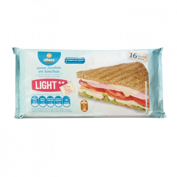 QUESO ALTEZA LIGHT FUNDIDO 16 LONCHAS 300 GRS
