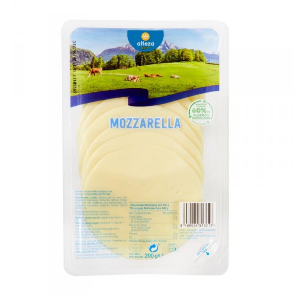 QUESO ALTEZA MOZZARELLA LONCHAS 200 GRS