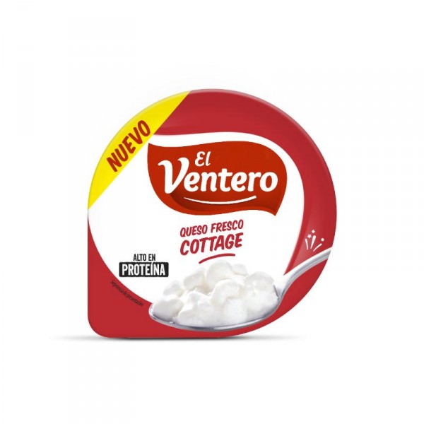 QUESO FRESCO COTTAGE EL VENTERO 180 GRS.