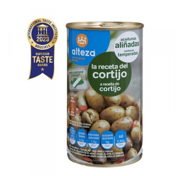 ACEITUNA ALTEZA LA RECETA DEL CORTIJO 350 GRS 185 GRS P.E.