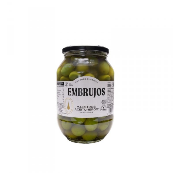 ACEITUNA EMBRUJOS MAESTR.ACEITUNEROS 800GR.500GR PE