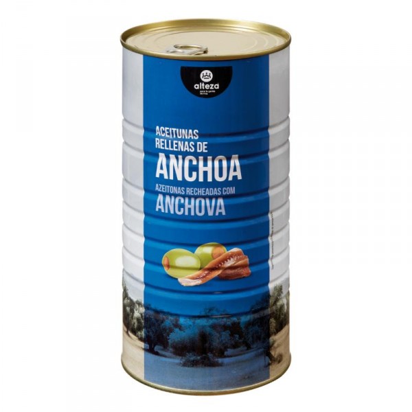 ACEITUNA ALTEZA RELLENA ANCHOA 1400 GR. 600 GRS P.E.
