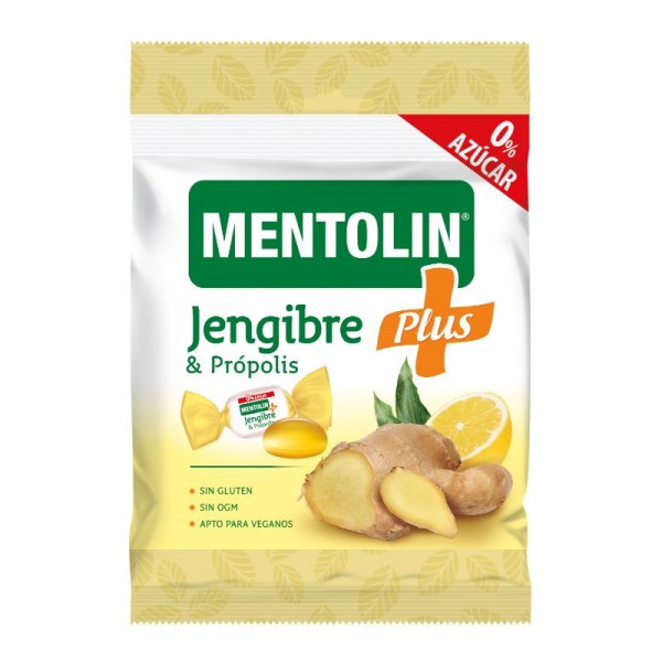 CARAMELO MENTOLIN JENGIBRE SIN AZUCAR 90 GRS.