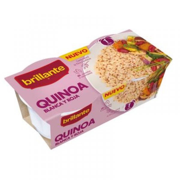 QUINOA BRILLANTE BLANCA Y ROJA VASITOS PACK 2 UNDS X 125 GRS