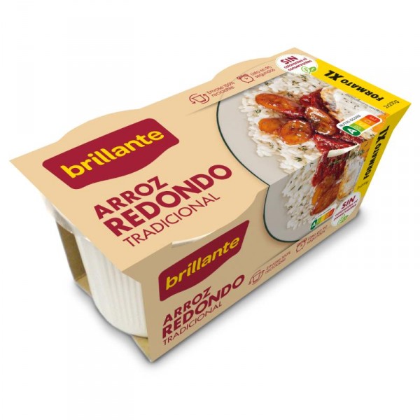 ARROZ BRILLANTE VASITOS REDONDO XL PACK 2 X 200 GRS.