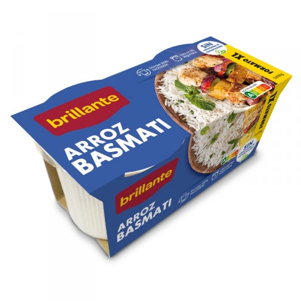 ARROZ BRILLANTE BASMATI VASITOS XL PACK 2 X 200 GRS.