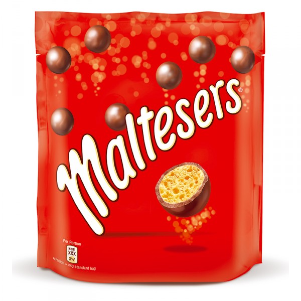 BOLAS CHOCOLATE MALTESERS RELLENAS POUCH 175 GRS.