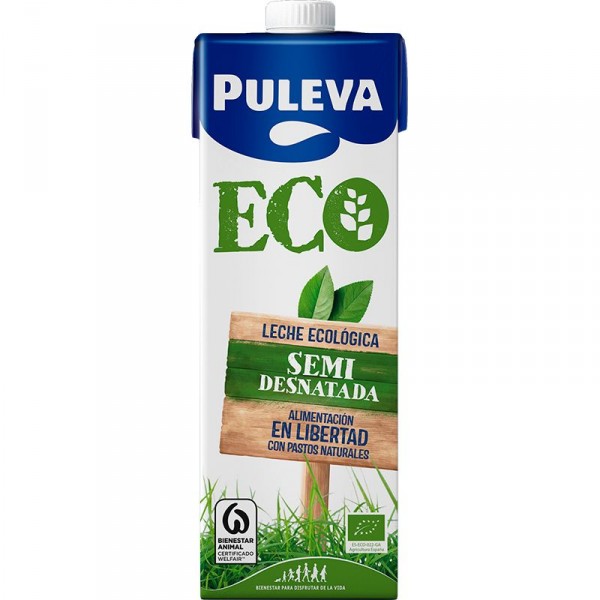 LECHE PULEVA ECOLOGICA SEMIDESNATADA SLIM LITRO