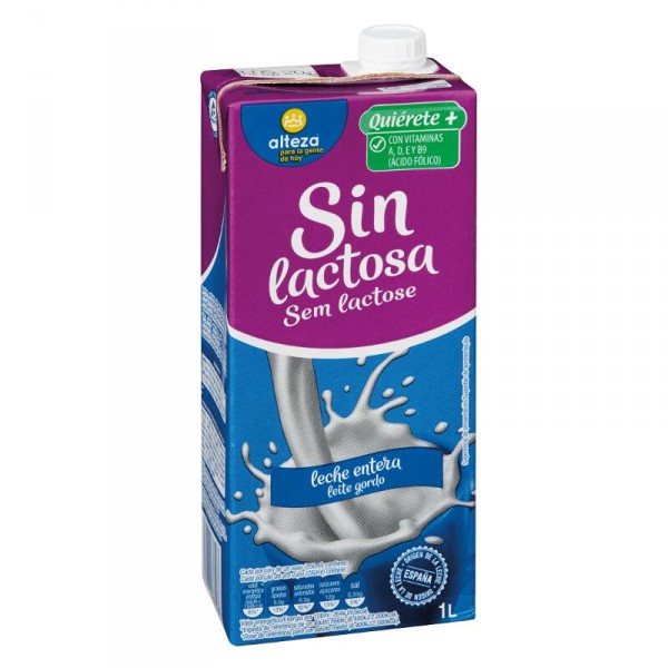 LECHE ALTEZA ENTERA SIN LACTOSA BRIK LITRO
