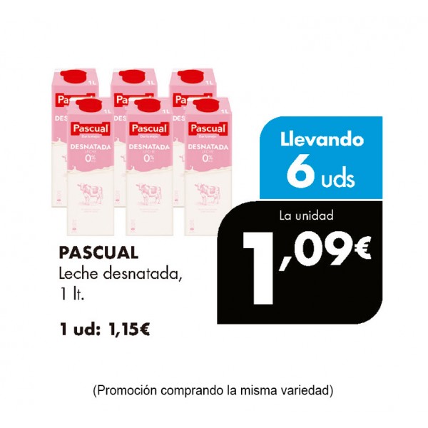 LECHE PASCUAL DESNATADA BRIK LITRO