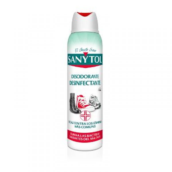 DESODORANTE/HIGIENIZANTE CALZADO SANYTOL 150 ML.