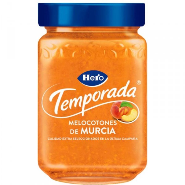MERMELADA HERO MELOCOTONES DE TEMPORADA 350 GRS
