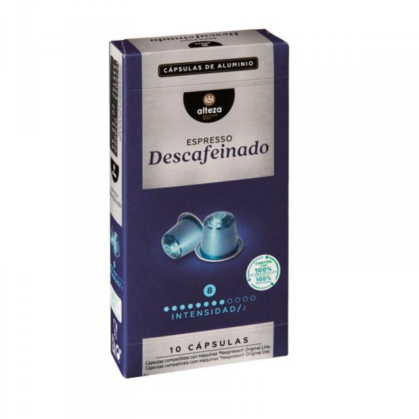 CAFE ALTEZA ESPRESSO DESCAFEINADO 10 CAPS X 5 GRS.