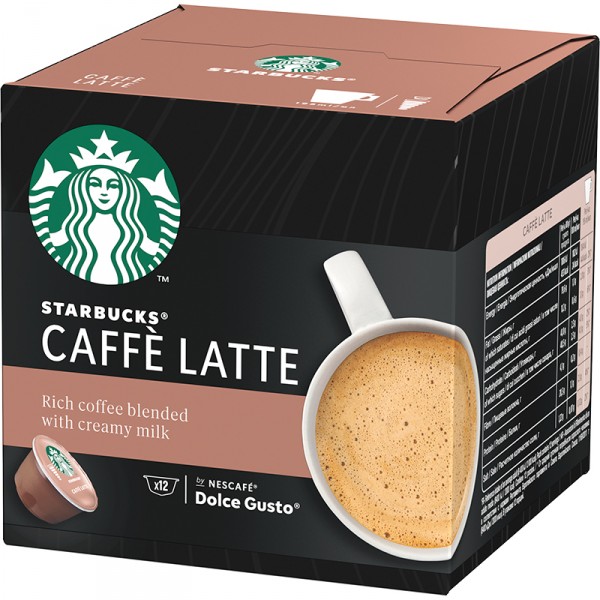 CAFE STARBUCKS CAFFE LATTE BY DOLCE GUSTO 12 CAPS.121,2 GRS.
