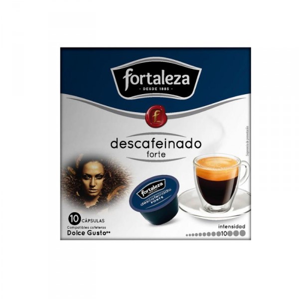 CAFE FORTALEZA FORTE DESCAFEINADO 10CAP 100GR.CP.DOLCE GUSTO