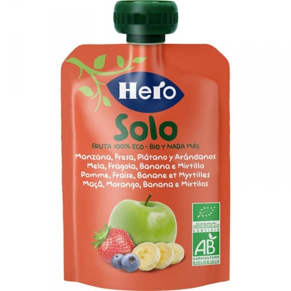 BOLSITA HERO ECO FRUTA PLATANO-FRESA-MANZANA 100 GRS