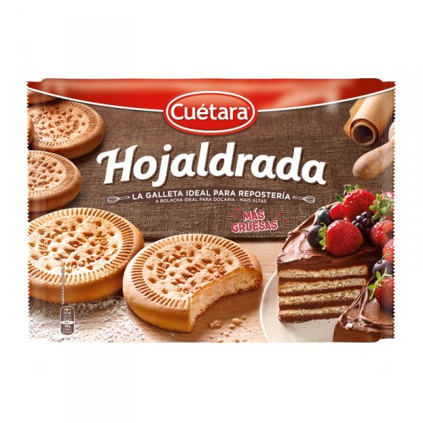 GALLETAS CUETARA HOJALDRADA PACK 4 UNDS 600 GRS