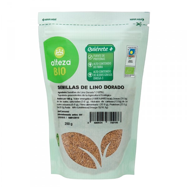 SEMILLAS BIO ALTEZA LINO MARRON MOLIDO 250 GRS