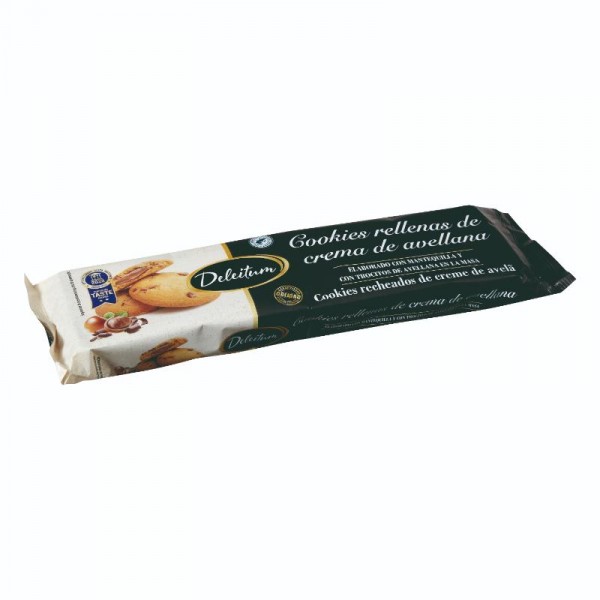 GALLETA DELEITUM COOKIES RELLENAS CREMA AVELLANAS 175 GRS