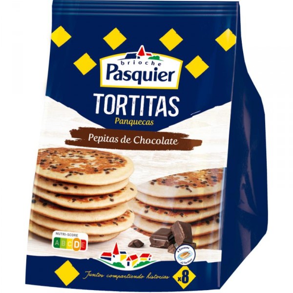 TORTITAS PASQUIER CON PEPITAS DE CHOCOLATE 280 GRS.
