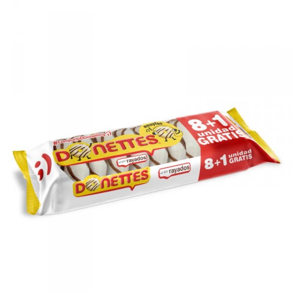 DONETTES RAYADOS 8+1 198 GRS