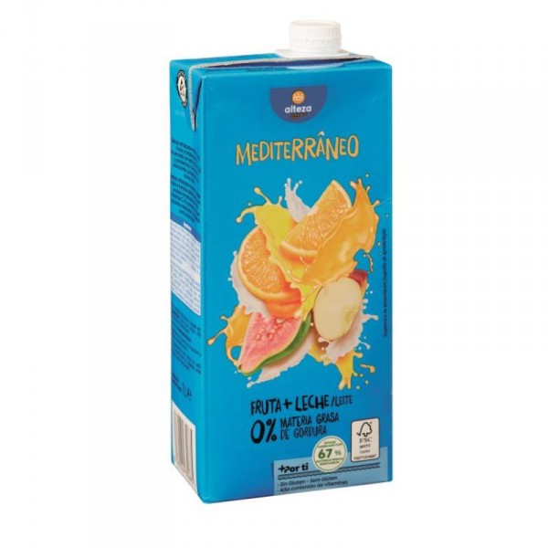 FRUTAS+LECHE ALTEZA MEDITERRANEO 1 LITRO
