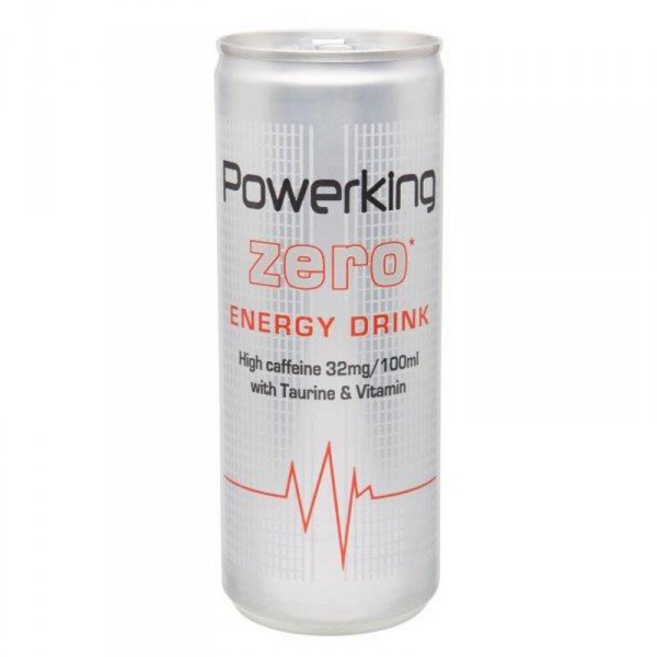 BEBIDA ENERGETICA POWERKING ZERO 250 ML.