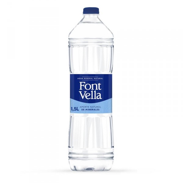AGUA FONT VELLA MINERAL 1,5 LITROS