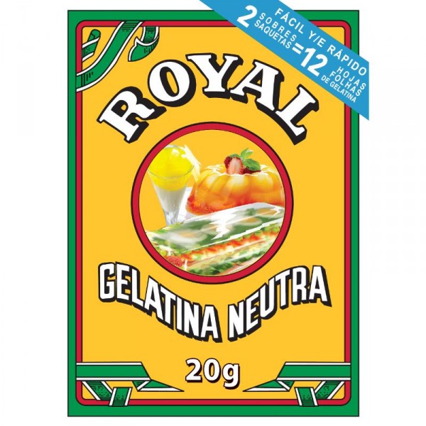 GELATINA ROYAL NEUTRA 20 GRS