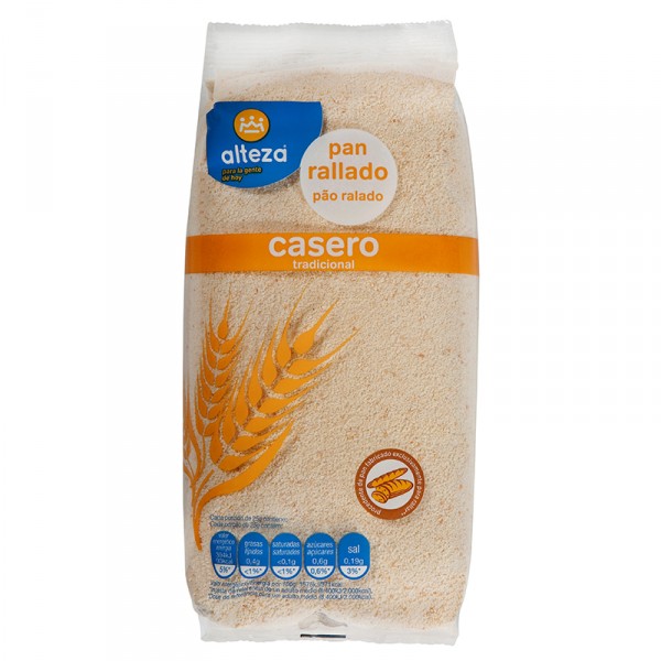 PAN RALLADO ALTEZA CASERO 500 GRS.