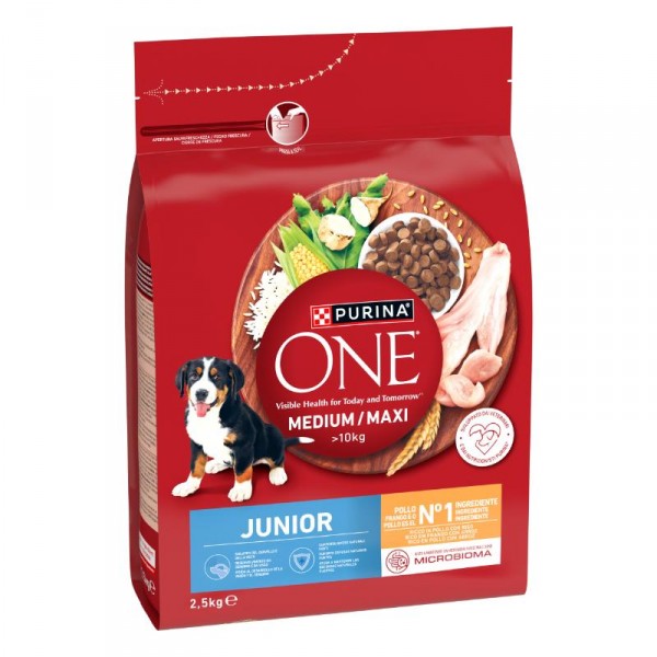 ALIMENTO ONE MED/MAX JUNIOR POLLO Y ARROZ 2,5 KGS