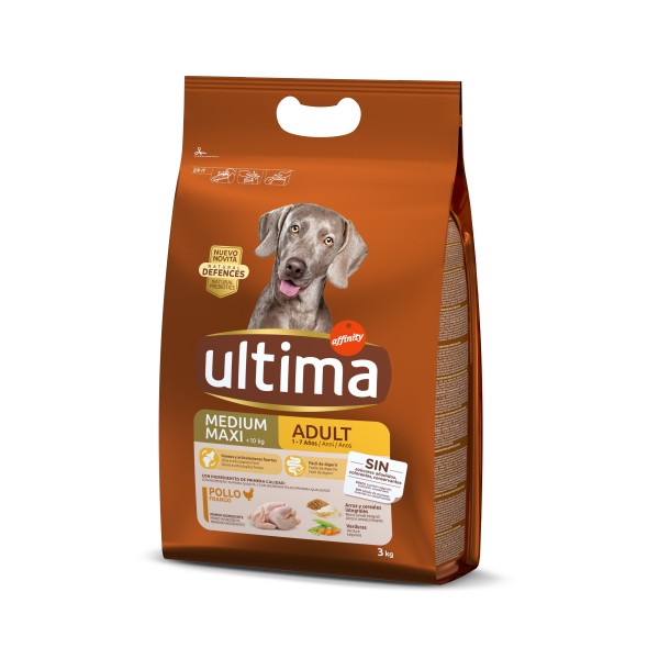 ALIMENTO ULTIMA DOG ADULT POLLO 3 KILOS