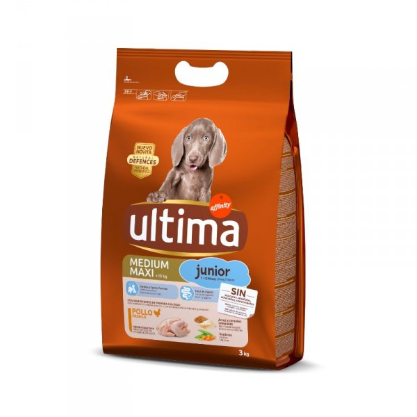 ALIMENTO ULTIMA DOG JUNIOR POLLO 3 KG