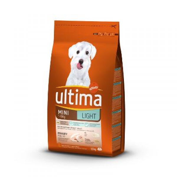 ALIMENTO ULTIMA DOG MINI LIGHT 1,5 KILOS