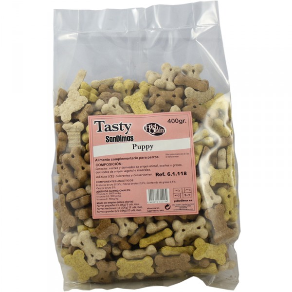 ALIMENTO SAN DIMAS TASTY BISCUIT PUPPY 400 GRS.