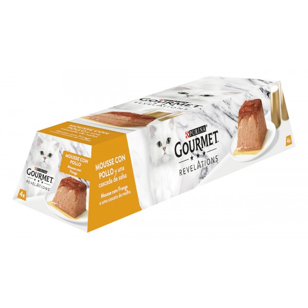 ALIMENTO GOURMET REVELATIONS MOUSSE POLLO G.H. P-4X57 GRS