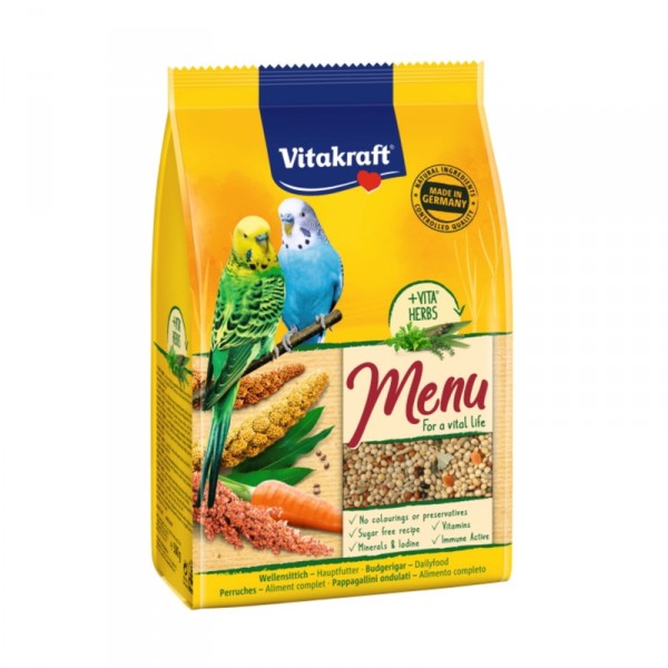 ALIMENTO VITAKRAFT PERIQUITOS 500 GRS