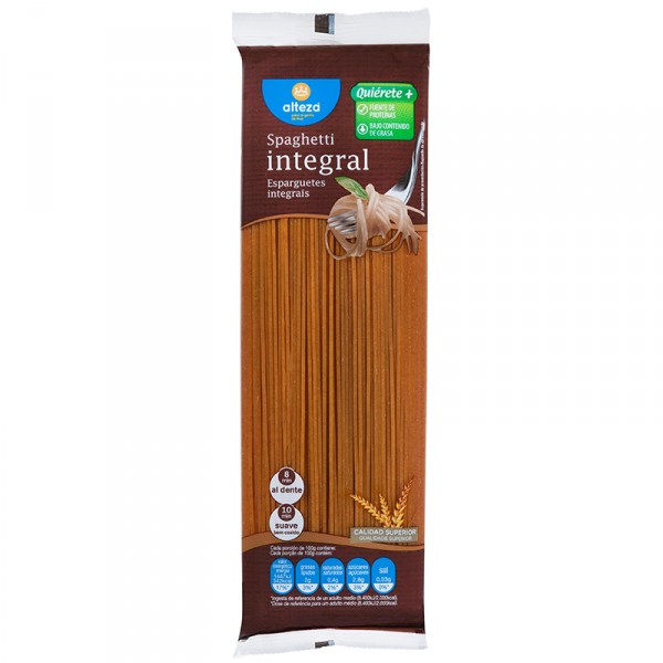 PASTA ALTEZA SPAGHETTI INTEGRAL 500 GRS