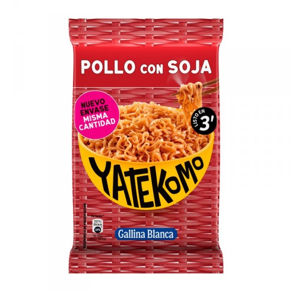 YATEKOMO GALLINA BLANCA POLLO SOJA BOLSA 82 GRS.