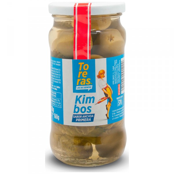 KIMBOS TORERAS SABOR ANCHOA 370 GRS. 160 GRS. P.E.