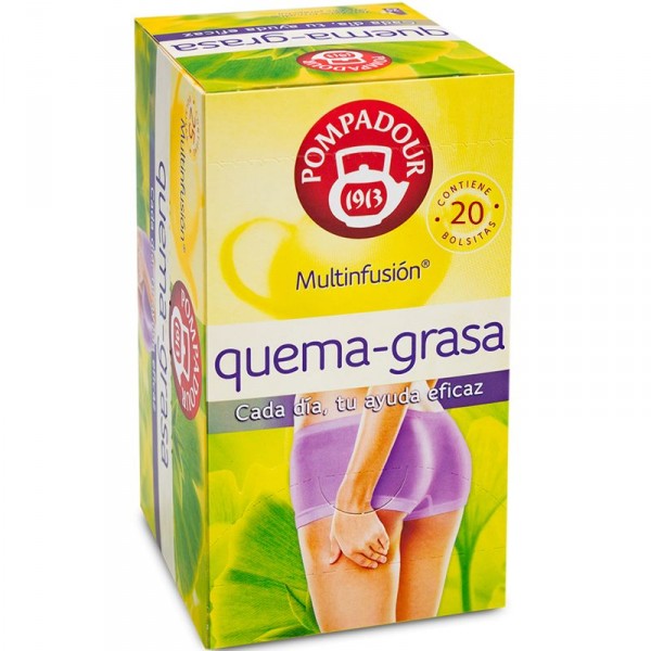 INFUSION POMPADOUR QUEMA GRASA 20 FILTROS