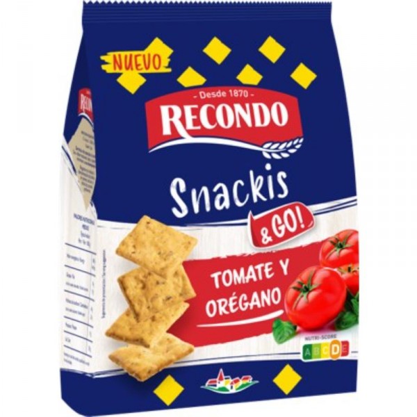 SNACKIS&GO RECONDO TOMATE Y OREGANO 90 GRS.