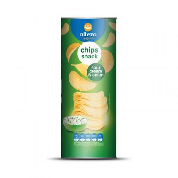 CHIPS SNACK ALTEZA SOUR CREAM & ONION 160 GRS